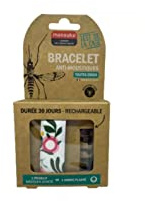 Manouka Bracelet Anti-Moustiques Junior + Recharge 6 ml - Cœurs