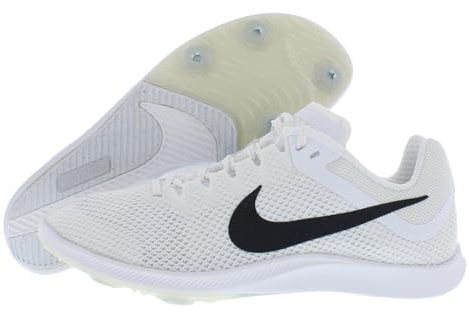 NIKE Herren Zoom Rival Distance Sneaker, White/Black-METALLIC Silver, 38 EU