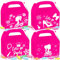 JeVenis 12 scatole rosa per caramelle Let's Go Party Supplies Let's Go Party Gift Box sacchetti per dolcetti per ragazze festa di compleanno addio al nubilato