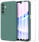 MOONESS kompatibel mit Samsung Galaxy A15 4G / 5G 6,5 Zoll Hülle,Handyhülle für Samsung Galaxy A15 4G / 5G mit 2 Stück Schutzfolie,Liquid Silikon TPU Schutzhülle Dünn Backcover - Dunkelgrün