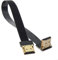 NFHK CYFPV Câble plat HDMI FPV mâle vers le haut 90D HDMI mâle HDTV FPC pour photographie aérienne FPV HDTV Multicopter