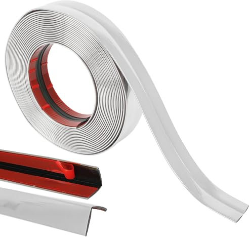jackfru Moulure décorative autocollante - 10 m x 4 cm - Pour plafond, mur, miroir, coin, armoire, armoire et revêtement automatique - Découpe et collage - 10 m x 4 cm - Blanc
