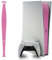 Luck&Link Stickers Skin ps5 Console Partie Centrale protège la Peau texturée Stickers Anti - Rayures, ps5 Digital & Disc Edition (Honeycomb-Rose, PS5(2020))