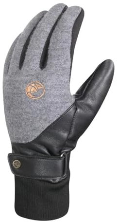 Chiba All Natural X-Warm Fahrrad Winter Handschuhe lang grau 2025: Größe: L (9)
