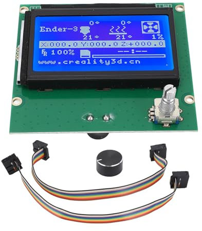 SEAFRONT 3D-Drucker LCD-Display Metall PC 12864 LCD-Bildschirm Upgrade Teil Integriertes Display für CR10 S4 S5 mit Kabel für Ender 3 Pro