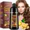 Hair Dye Shampoo 3 en 1 Cubre Canas, 500ML Black Hair Dye Shampoo 3 en 1, Champú Color Champu Tinte Canas Instantáneo Cubre Canas, Cobertura De Canas En En Minutos para Hombres Mujeres (Marrón Oscuro)