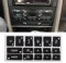 GLYGLY Auto A/C Klimaanlage Knopf Aufkleber für Audi A2 A3 8L A4 B6 B7 A/C AS/TP, Klimabedienteil Knopf Kit Selbstklebende Bedienelemente Radio Dash Buttons,C