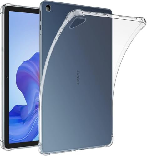 World biz Clear Case for Honor Pad X8 10.1 Tablet, Flexible Transparent Soft Bumper TPU Reinforced Corner, Shockproof Cover for HONOR Pad X8 10.1 Inch