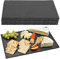 Set Da 6 Pezzi Piatti Ardesia 40x30Cm Grandi XXL Cm Pietra Naturale Sottopiatti Piatto Vassoio Portata Decorazioni Tavola Piatti Grandi Certificati Contatto Alimentare Sushi Formaggi Salumi