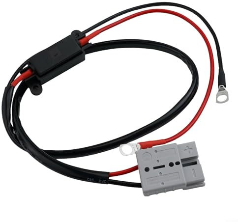 Alanmoship 50A for Anderson Style Battery Quick Connect/Disconnect Kit With 40A Fuse For Boats ATVs RVs Trailers Winches