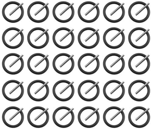 60 Pcs Replacement Pin and O-Ring Set, o Rings for Pressure Washer, 30 Pairs 4mm Impact Ring and 3x25mm Socket Pins for 1/2 Impact Socket Scaffolders Tools for Pressure Washers and Power Tools