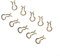 Pinzas de resorte de pinza de freno de bicicleta hechas de acero inoxidable, 10 piezas para XT para SLX (amarillo)