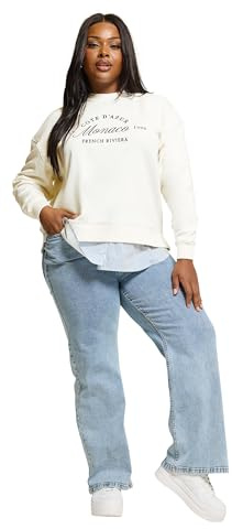 Yours Curve 'Monaco' 2-In-1 Sweatshirt - Women's - Plus Size Curve