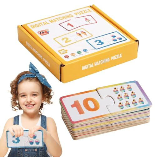 Yaztauho Kinderspiel Memory | Pädagogisches Holzspielzeug Für Kleinkinder | Lernspiel Mit Zahlen & Farben Ab 3 Jahren Mit Flugzeugmotiven Geschenkidee Für Kindergeburtstag Kindergarten