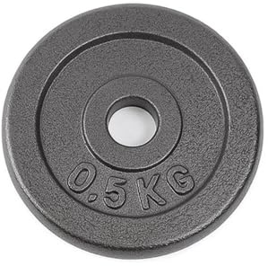 Dumbbell Replacement Set – Cast Iron Weight Plates, Solid Handles & Secure Nuts | Universal Fit for Standard Dumbbells Home Gym Fitness Equipment Upgrade (0.5kg plate)