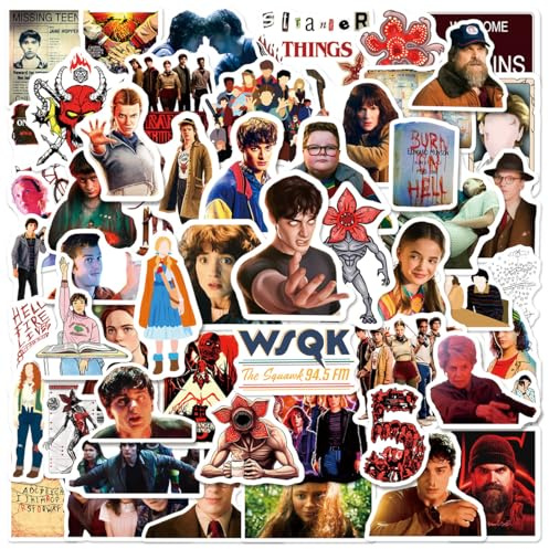 54pcs Cartoon Aufkleber Stickers Wasserdichte Vinyl Stickers für Auto, Scooter, Computer, Gitarre, Gepäck, Skateboard für Fans
