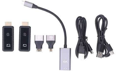 Luocute Drahtloser -Sender und -Empfänger, Plug-and-Play 5G 1080P 60 Hz Ultra HD-Ausgang mit LDS-Antenne, für PC-Laptop-TV-Box Bis Projektor- HDTV