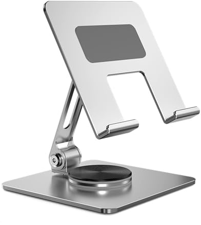 XAGMODSHN Supporto per laptop portatile Base pieghevole Supporto per notebook Supporto per notebook girevole a 360 gradi Staffa di raffreddamento per computer portatile Supporto per tablet regolabile
