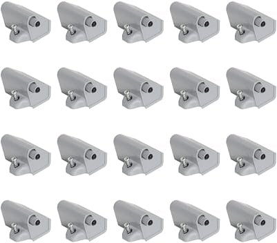 Rauch Möbel ZUBEHÖR, Drehtürendämpfer, Farbe Farbneutral, Maße 45x28x7 cm | 20er-Set für Drehtürenschränke von rauch mit einer Schranktiefe von 54 cm