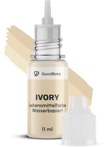 GoodBake Lebensmittelfarbe Beige flüssig 11 ml, vegan, intensiv | Zuckerfreie Speisefarbe zum Kochen & Backen, geschmacksneutral, lebensmittelecht, für Tortendeko, Fondant, Kuchen, Macarons