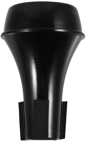 HOMSFOU Sourdine de Trompette en Plastique Silencieux de Trompette Noir Facile à Fixer Retirer pour Performances et Pratique à Domicile