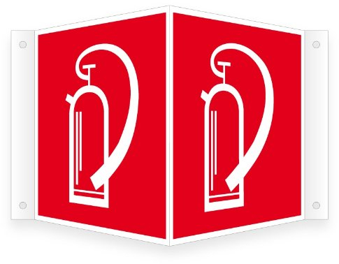 Nasenschild/Winkelschild | Feuerlöscher gem. BGV A8 F05 | in verschiedenen Größen erhältlich | direkt bedruckt