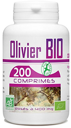 Olivier feuille Bio - Olea europaea - 400 mg - 200 Comprimés