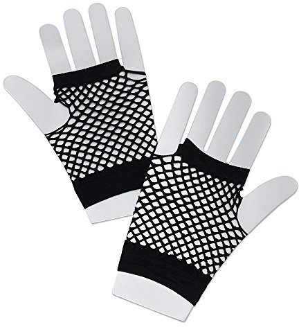 Bristol Novelty BA570 Handschuhe aus Netz, Schwarz