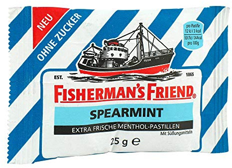 FISHERMANS FRIEND Spearmint ohne Zucker Pastillen 25 g