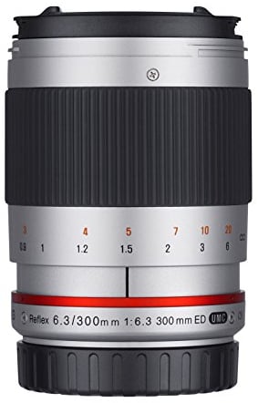 Samyang Obiettivo 300mm F 6,3 per Fuji X, Silver