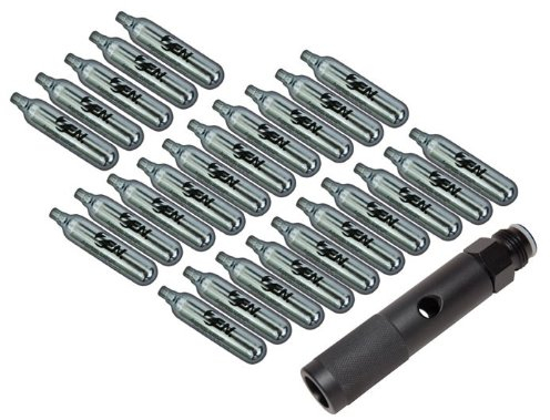 New Legion Paintball Quick Change Adapter + 25x CO2 Kapseln (12g)