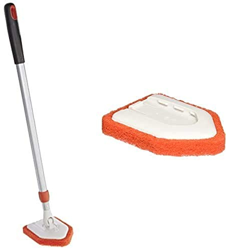OXO Good Grips Extendable Tub & Tile Scrubber bundle with Refill