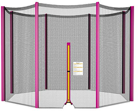 ULTRAPOWER SPORTS Ersatznetz Sicherheitsnetz Trampolinnetz für Trampolin 366cm 8Stangen Rosa