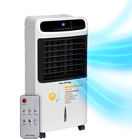 INNOLIVING INN-508 Raffrescatore d'Aria Ventilatore con Funzione Calore, 10 l