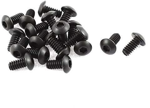 Aexit 3/16' '- 24x3 / 8' '10,9 Vite a testa bombata con esagono incassato in acciaio 20 pezzi ID: 718012