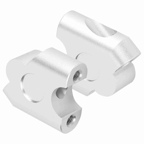 Motorcykel Styrhöjare,Styrhöjare,50mm motorcycle bar risers-Duokon 22mm Universal Motorcycle Handle Bar Riser CNC High Density Aluminum Alloy Handlebar Clamp Back Move Mount Adapter(Chrome)