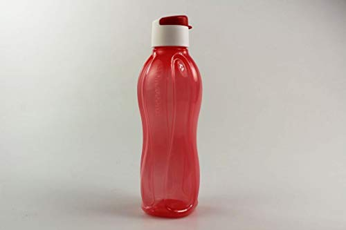 Tupperware Botella Ecológica Click de 750 ml Rojo + Tapa roja/Blanca
