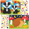 Baker Ross AX209 Mosaik-Set mit Waldtieren, für Kinder, 4 Stück, zum Abziehen und Aufkleben, Weihnachts-Saison, Mittel