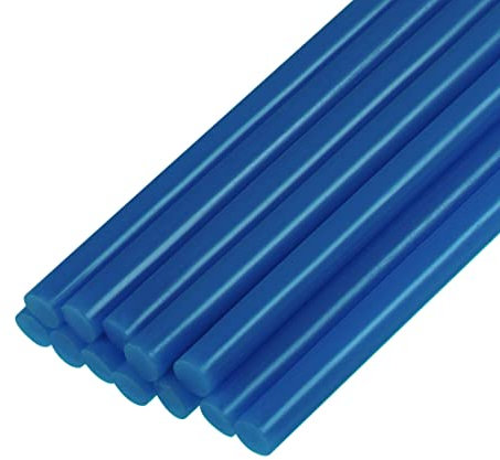 sourcing map Mini Hot Glue Sticks for Glue Gun 7mm x 100mm Blue 12pcs