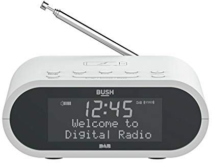 Bush Wireless Charging DAB Clock Radio - White