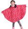 Gaga city Kinder Regenmantel Mädchen Junge mit Kapuze Süß Muster Regenponcho Wasserdicht Atmungsaktiv Regencape Regenbekleidung für Sommerregen Frühling und Herbst Rote Sterne/L