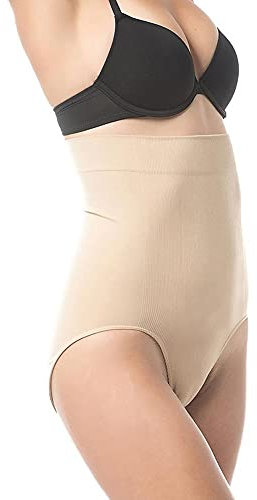 UpSpring C-Panty, Braguita de compresión para después del Parto por cesárea, Color Nude, Talla S/M