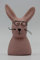 Gift Company Nerdy, Osterhasen Deko-Hase mit Brille, Größe S | rosa | Höhe 12,5 cm