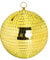 Mirror Ball, 8 inch Reflective Light Dance Disco Balls with Hanging Ring for DJ Club Party,Home Decoration, Family Gathering Live Stage(8 inch, Gold)