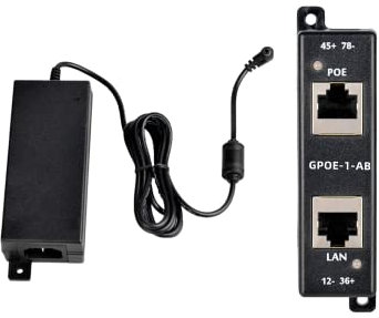 Gigabit PoE Injector Splitter with Y Cable | Power IEEE 802.3af/802.3at Passively | Power over Ethernet Injector Mode AB, Max Output Up to 60W | Compatible with 12~56V Power Supply