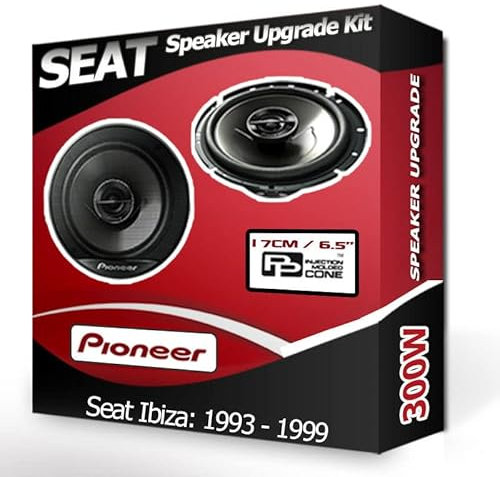 Ibiza Speaker upgrade Rear Door Pioneer car speakers 6.5 17cm 300W