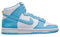 NIKE Dunk Hi Retro - Scarpe da Basket da Donna, Taglia 40, Blu Chill Blu Chill Bianco, 42.5 EU