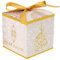 Mubarak Decoration EID by 12 PCS - Boite à BONBON/GATEAUX 10 x 10cm – REUTILISABLE – AID MOUBARAK (OR GOLD)