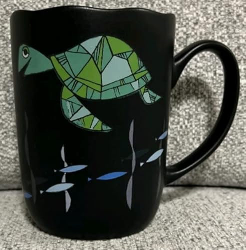 Eeyore Disneyland Paris Finding Nemo Crush Turtle Waves Black Mug