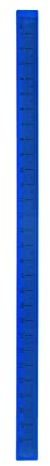 sourcing map Whiteboard magnetisches Lineal metrische Tafel gerade Lineale Büro Messwerkzeuge 29cm dunkelblau